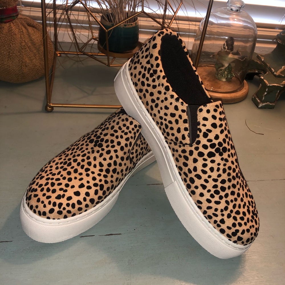 NEW Qupid Slide on Cheetah Leopard print shoes